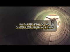 10 metreden fazla kauçuk kaplı boru yükleniyor