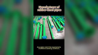 Endüstri İçin Dayanıklı Kauçuk Kaplı Borular