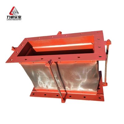 Gaz Egzoz Sistemi için Isı Dikdörtgen Kumaş Kompensatörü Yumuşak Malzeme Kompensatörleri