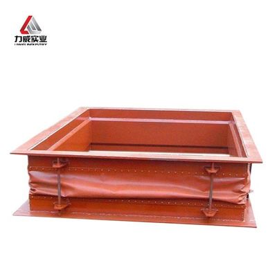 Dörtgen metal olmayan kumaş kompensatörü Flange Bağlantısı Termal Genişleme Kompensatörü