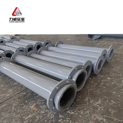 Gelişmiş Çelik Boru Teknolojisine Sahip İyi Esnekliğe Sahip Kauçuk Kaplı Boru Hattı