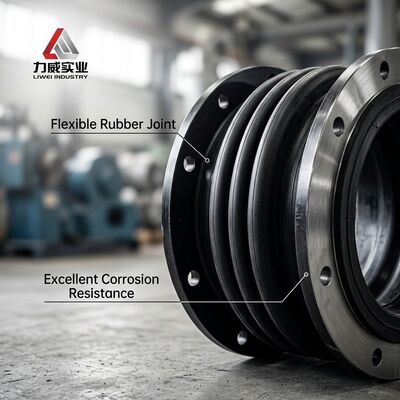 Boyuta Göre Değişir Flanşlı Uçlu Tek Küre Esnek Kauçuk Ek Parçası Çizimi Boru Sistemleri ve Ekipmanları İçin Uygun Teklif