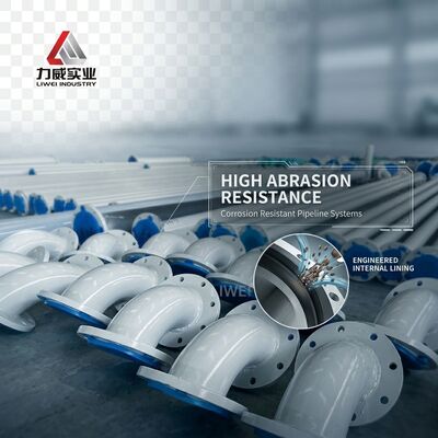 Doğal kauçuk kaplı kauçuk kaplı boru hattı Çeşitli endüstrilerde korozyona dayanıklı boru hattı sistemleri için ideal seçim