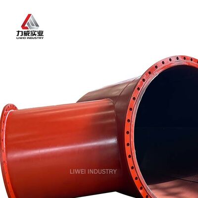 Sıvışmaya karşı dayanıklı karbon çelik kauçuk kaplı boru ASTM DIN JIS Flange Yüksek sıcaklık basıncı DN25'den DN1200'e kadar
