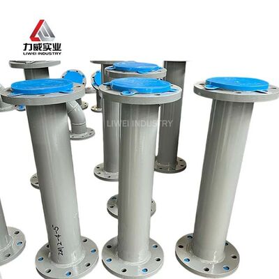 DIN JIS Standart Kimyasal Direnci Doğal Neopren EPDM Elektrik Santrali Kükürtden Arındırma Boru hattı için Kauçuk Kapalı Boru